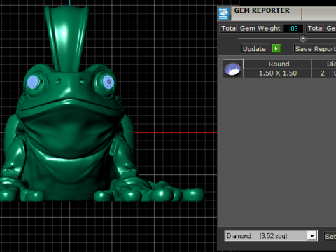 Golden Frog Pendant Model do druku 3D