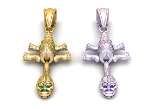 Pingente de crocodilo Modelo de Impressão 3D