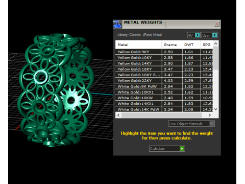 Gold floral ring Model 3D