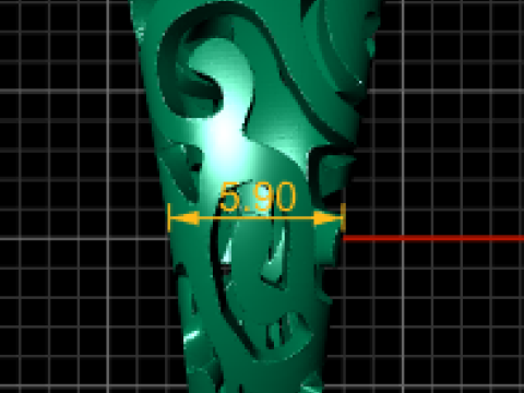 Gold Filigree Ring Modèle 3D
