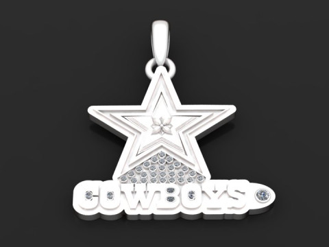Cow boys pendant Modèle 3D
