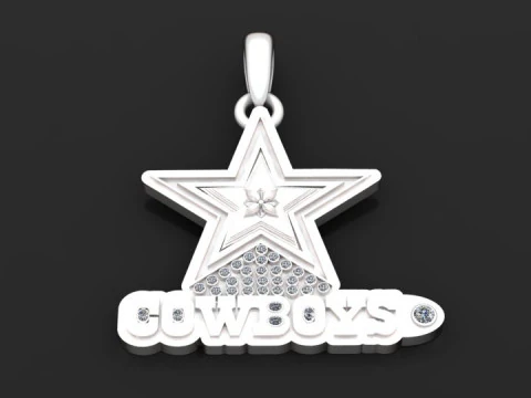 Cow boys pendant 3D Model
