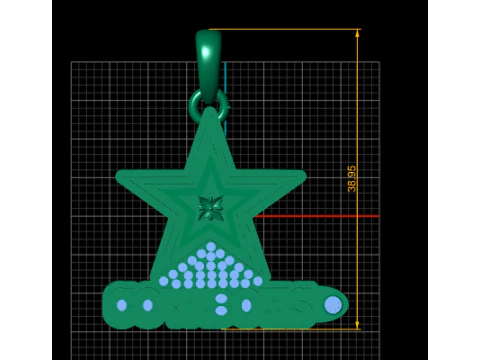 Cow boys pendant 3D Model