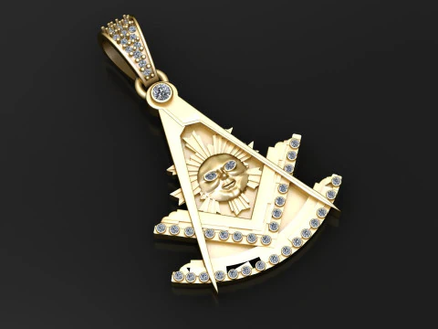 Zawieszka złamanego serca Model 3D