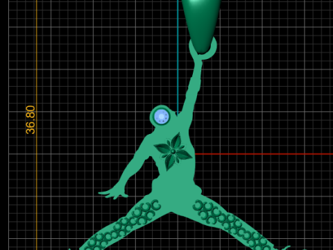 Athlete pendant design Modèle 3D