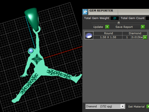 Athlete pendant design Modèle 3D