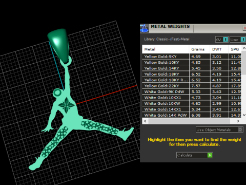 Athlete pendant design Modèle 3D