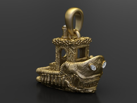 ドラゴンペンダントデザイン 3Dモデル