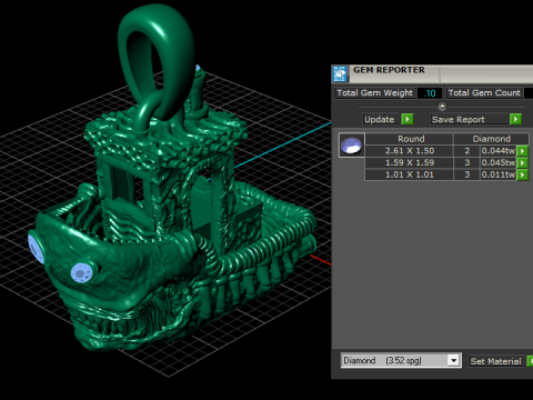 ドラゴンペンダントデザイン 3Dモデル