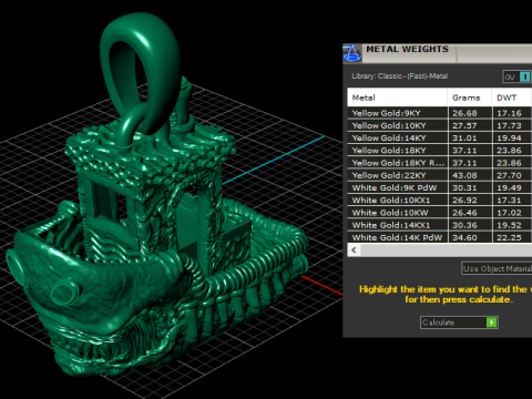 ドラゴンペンダントデザイン 3Dモデル