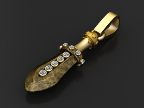 Sword pendant design 3D Model