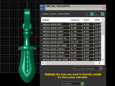 Sword pendant design 3D Model