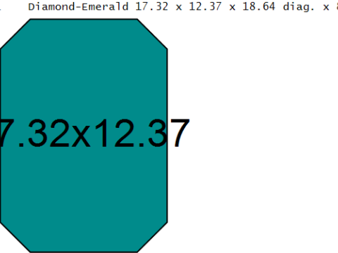 Imperial Emerald-Cut Gemstone Rings Model 3D