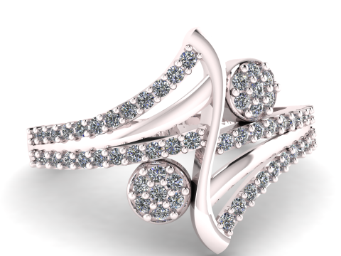 Crimson Elegance Ruby Ring 3D 模型