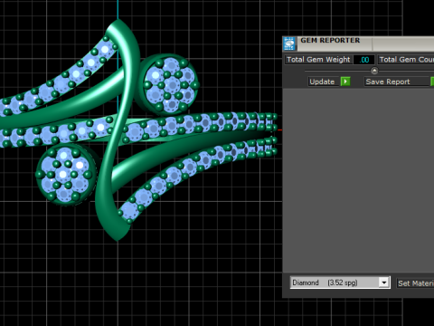 Crimson Elegance Ruby Ring 3D 模型