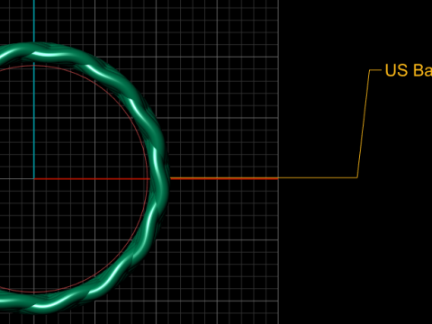 Golden Braided Eternity Band 3D Model