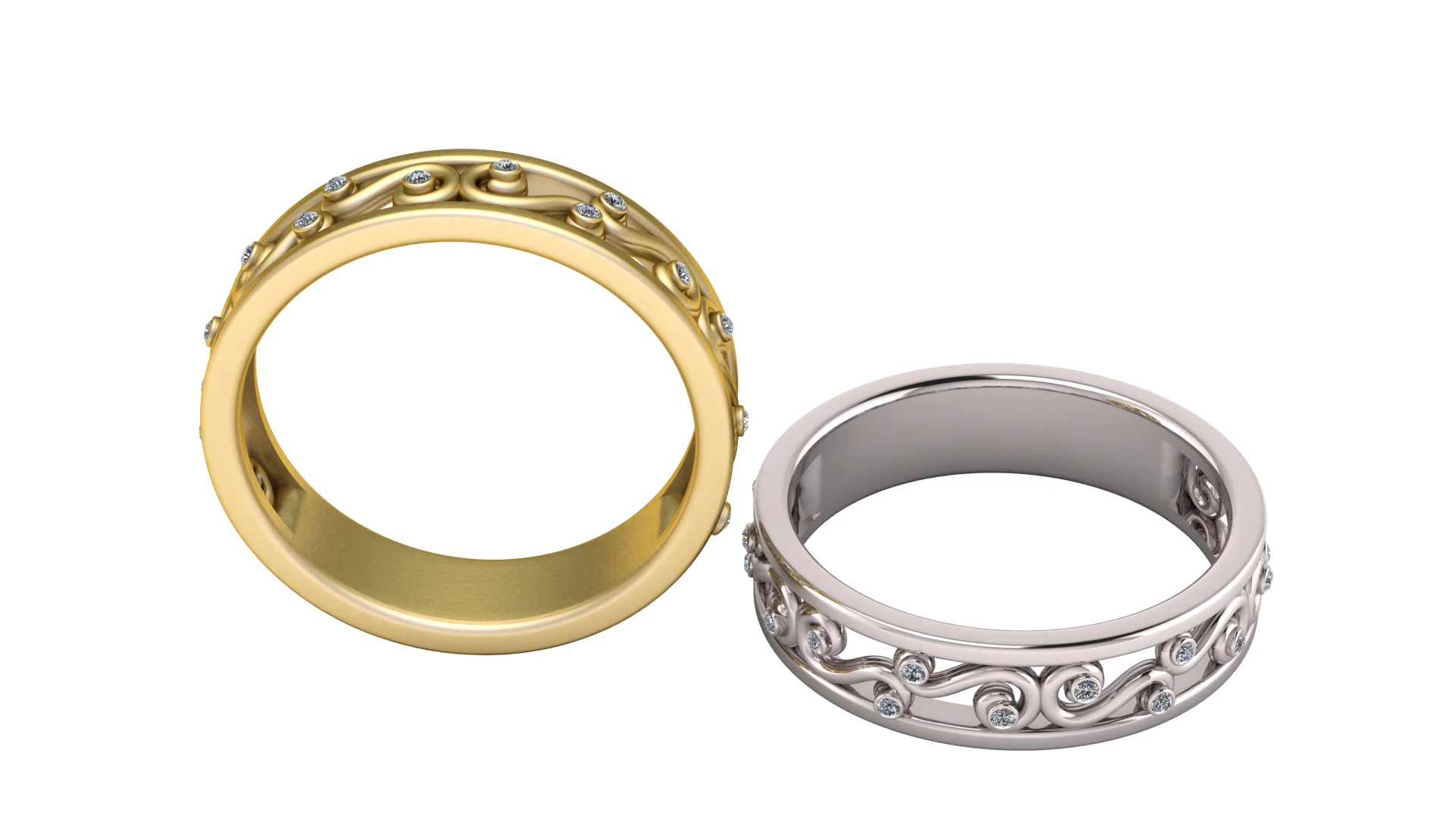 Eternal Swirl Band 3D Print Model .c4d .max .obj .3ds .fbx .stl .blend