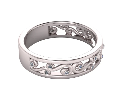 Eternal Swirl Band 3D Print Model