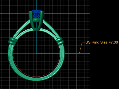 Crimson Elegance Ring 3D Print Model