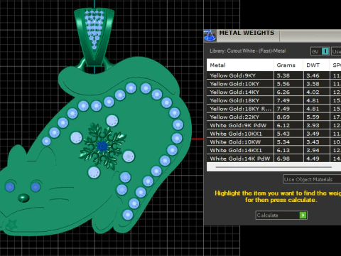 Whisker Charm Cat Pendant 3D Print Model
