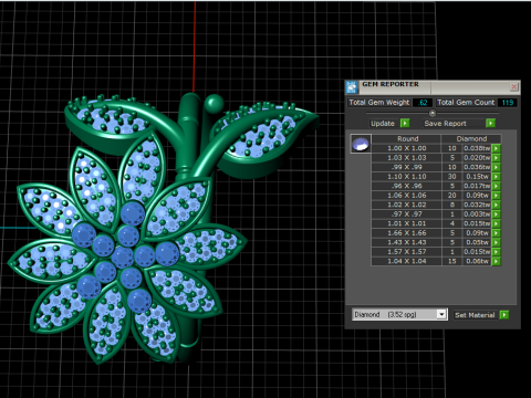 Blossom Radiance Flower Ring Modello di stampa 3D