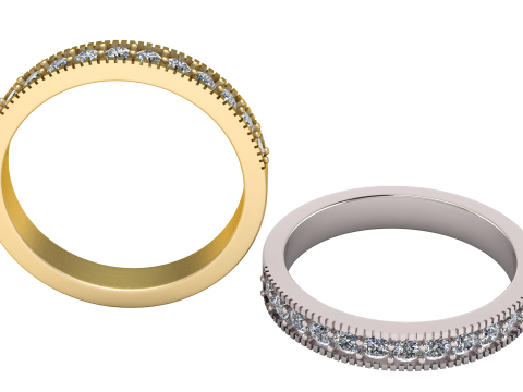 Eternal Spark Diamond Band 3D Принт Модель