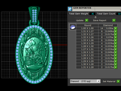 Saint George Victory Medallion Pendant Model do druku 3D