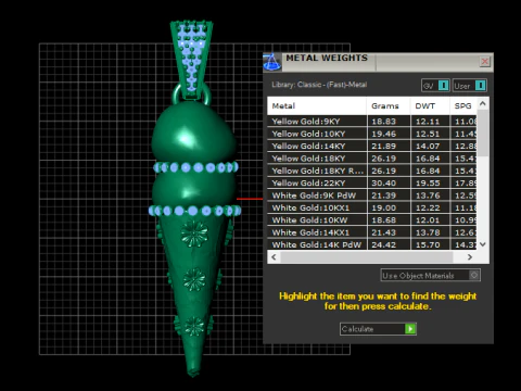 Emerald Bloom Cone Pendant 3D Print Model