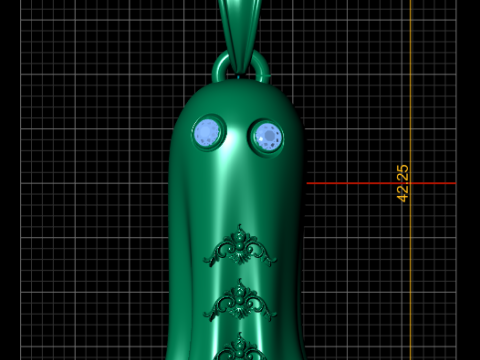 Mystic Ghost Amethyst Pendant Model do druku 3D