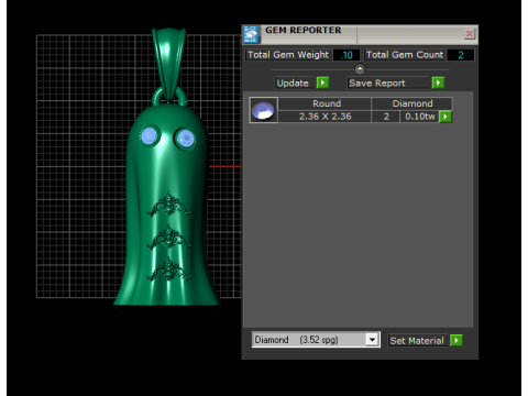 Mystic Ghost Amethyst Pendant Model do druku 3D