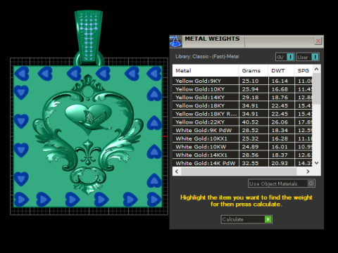 Hummingbird Heart Rose Pendant 3D Print Model