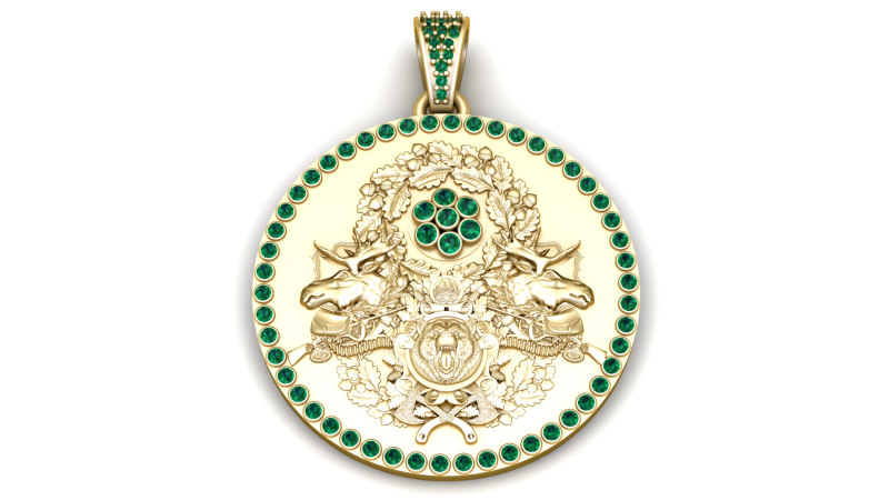 Round luxury pendant Modelo de impresión 3D .c4d .max .obj .3ds .fbx .stl .blend