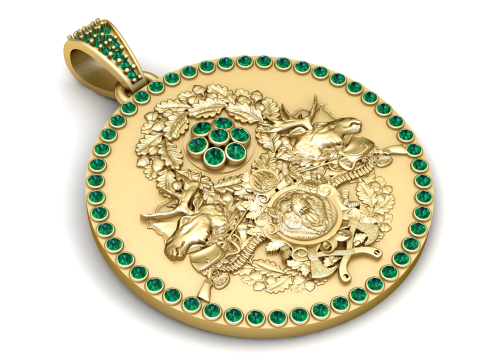 Round luxury pendant Modelo de impresión 3D
