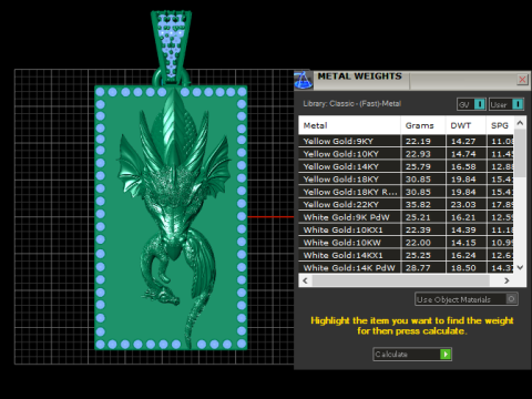 Emerald Dragon King Pendant 3D Baskı Modeli