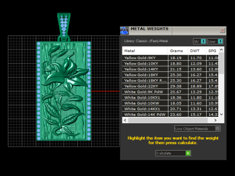 Blooming Lily Pendant 3D Принт Модель