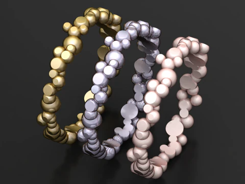 Orbit BubbleBRACELETS 3D Print Model