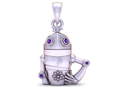 Robot Guardian Pendant Model Cetak 3D