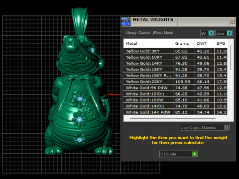 Golden Crocodile Charm PENDANT 3D Print Model
