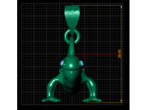 FROG PENDANT 3D प्रिंट मॉडल