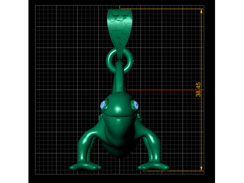 FROG PENDANT 3D Print Model
