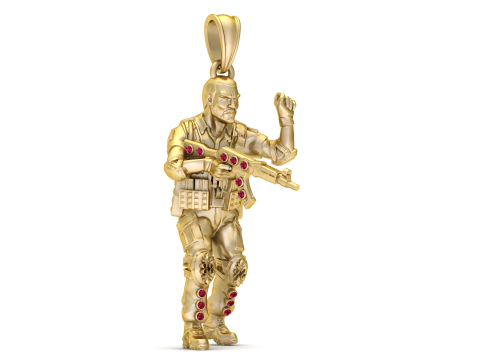 Warrior Sentinel Pendant Modello di stampa 3D