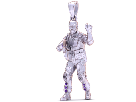 Warrior Sentinel Pendant Modello di stampa 3D