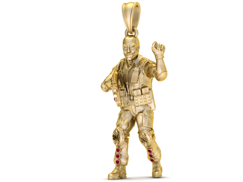 Warrior Sentinel Pendant Modello di stampa 3D