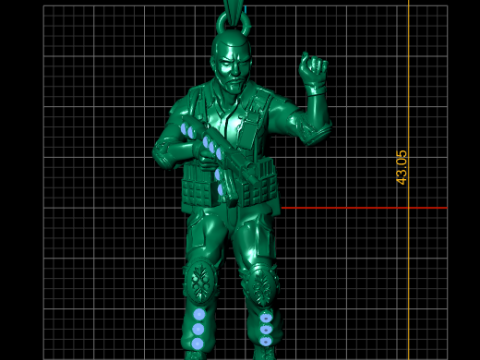 Warrior Sentinel Pendant Modello di stampa 3D