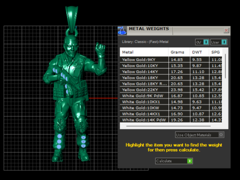 Warrior Sentinel Pendant Modello di stampa 3D