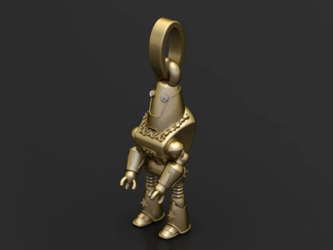 Starlight Bot Pendant 3D Print Model