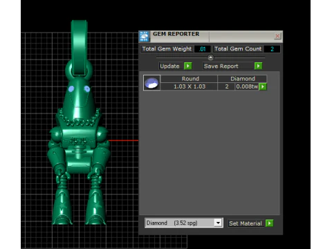 Starlight Bot Pendant 3D Print Model