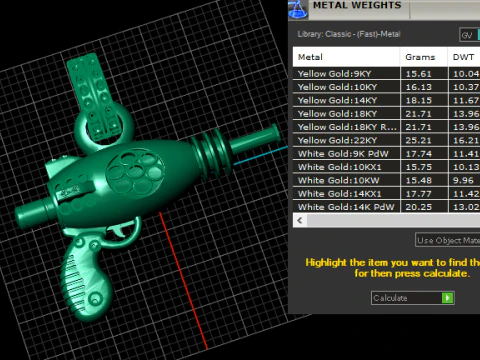 Cosmic Blaster Pendant 3D Print Model