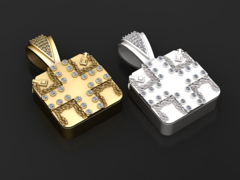 Regal Cross Pendant 3D Принт Модель