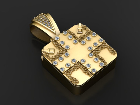 Regal Cross Pendant 3D Принт Модель